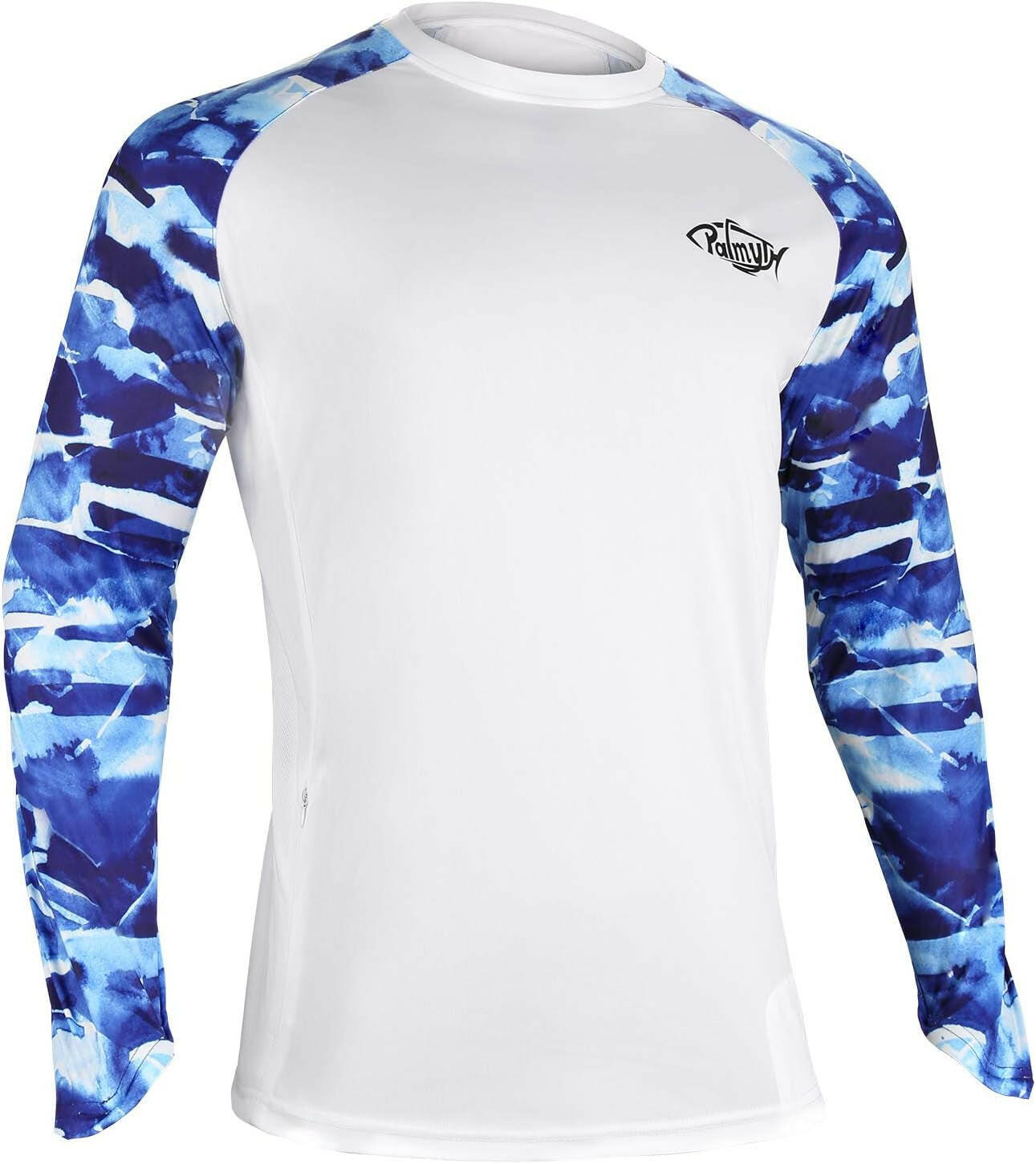 Men's Long Sleeve Fishing Shirt with UV Protection UPF 50+ and Pocket