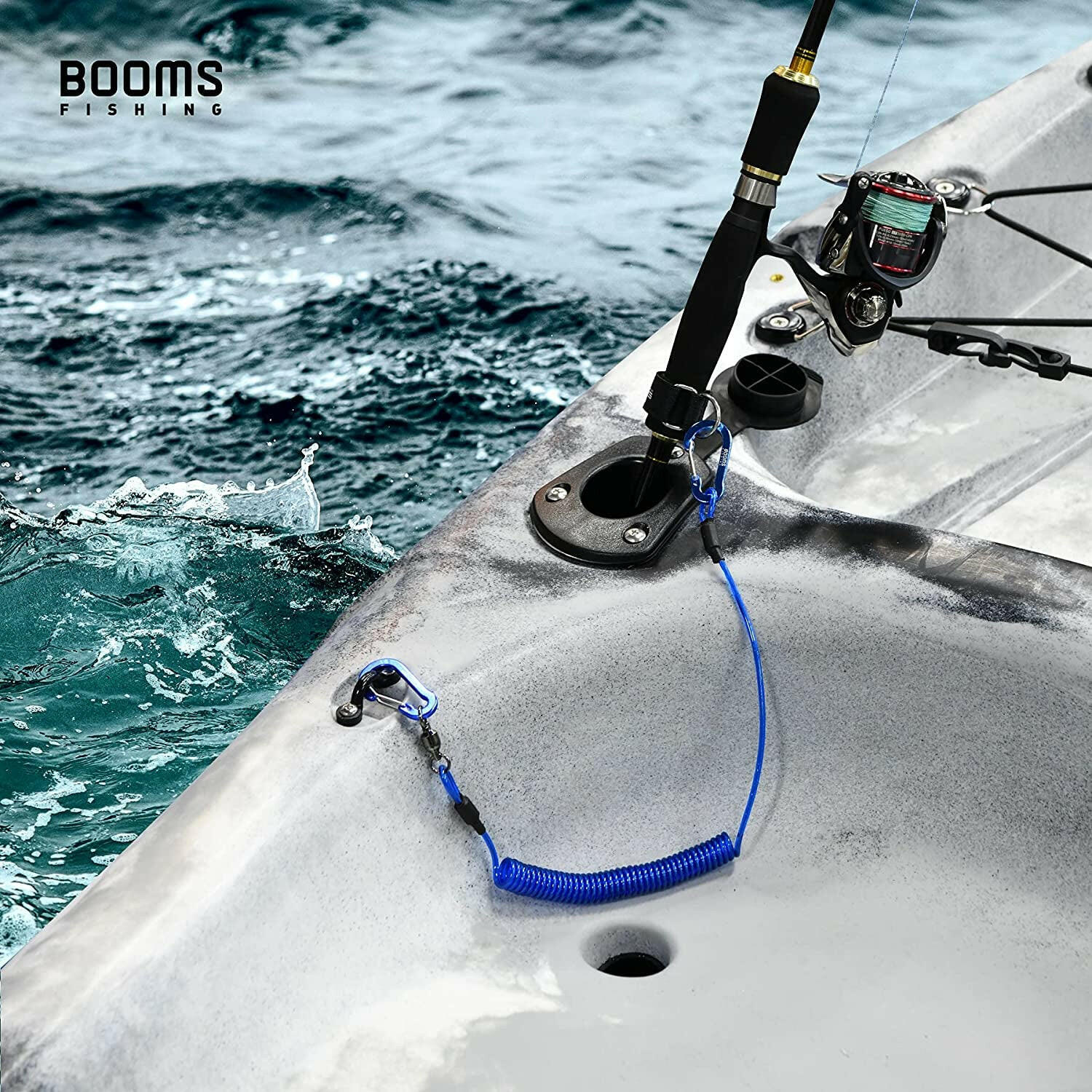 Heavy-Duty Fishing Pole Tether & Kayak Paddle Leash - Essential Fishing Accessories for Rods, Paddles, and Tools.