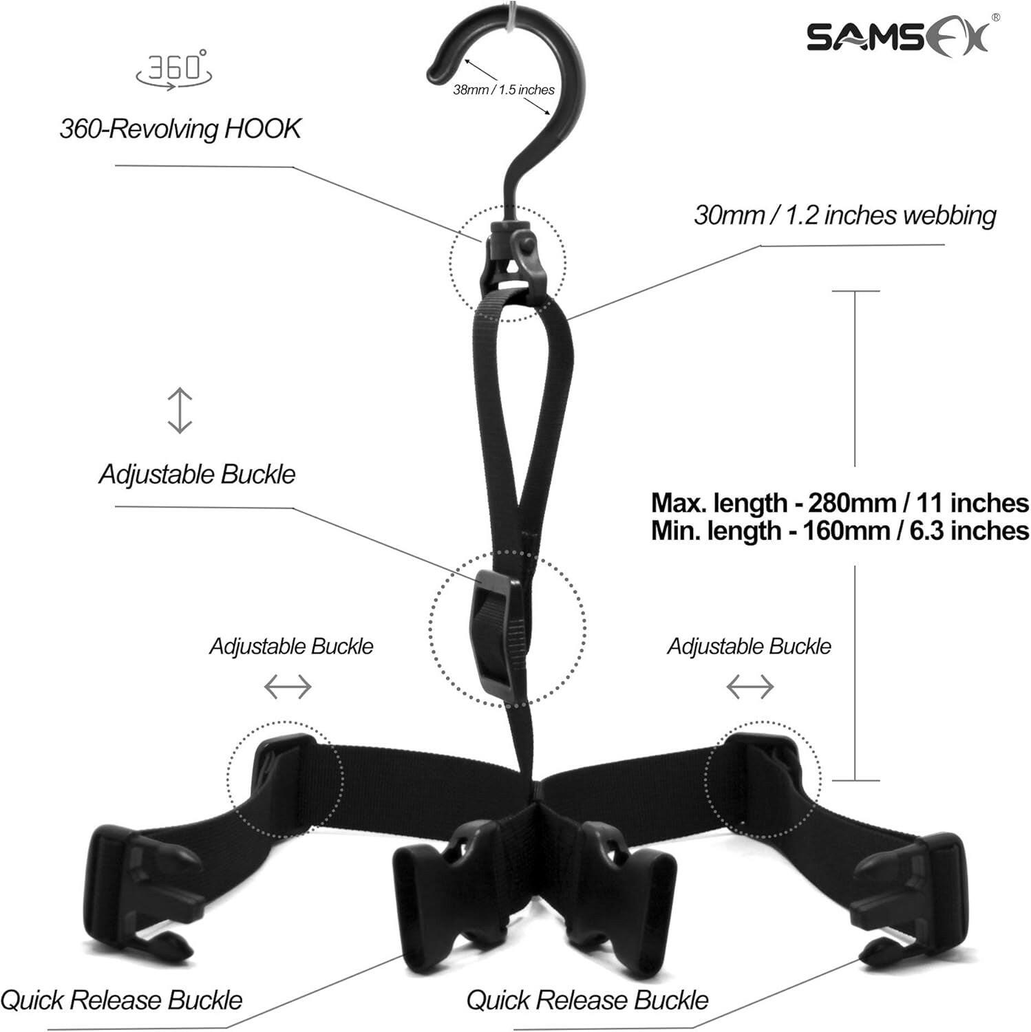 Adjustable Fishing Wader Boot Hanger for Efficient Storage and Drying