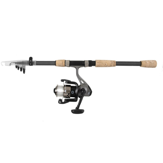 6'6" Medium Action Telescopic Spinning Combo (3-Pack) with Lures