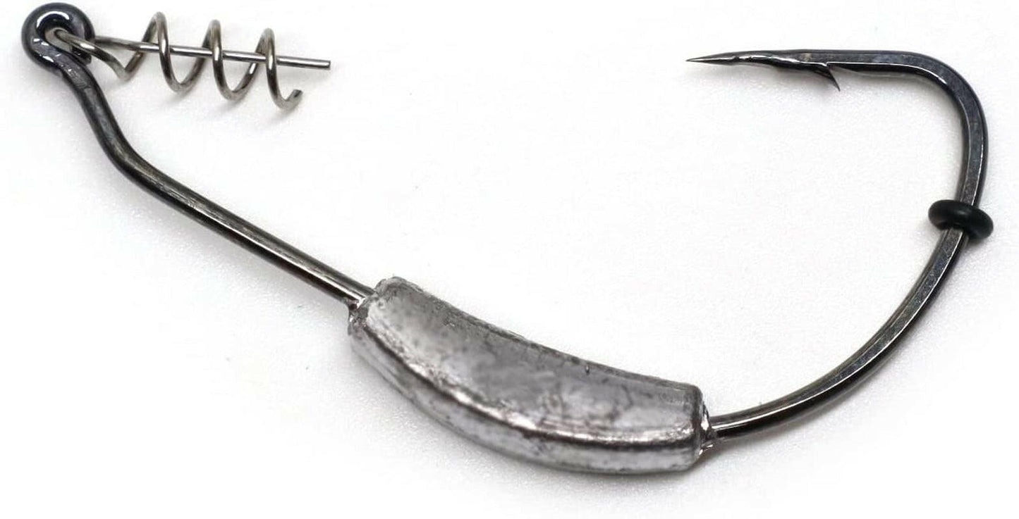 Catch the Big One with Harmony Fishing's Razor Series Weighted Swimbait Hooks - 5 Pack! 🎣🔥.