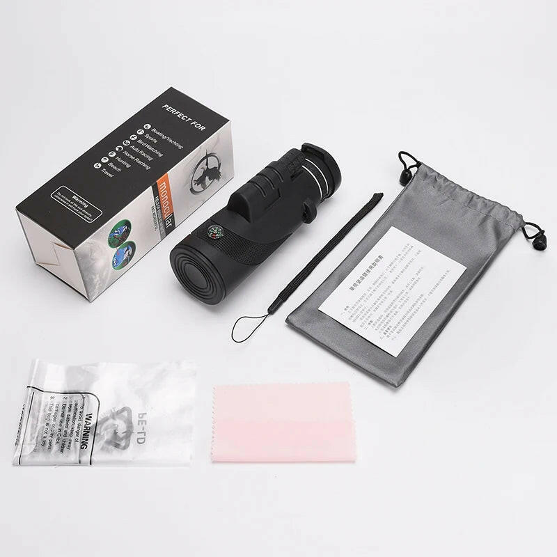 Elevate Your Outdoor Experience with the 40X60 HD Waterproof Monocular - Ideal for Hunting, Camping, and Stunning Smartphone Photography! 🌄🔭.