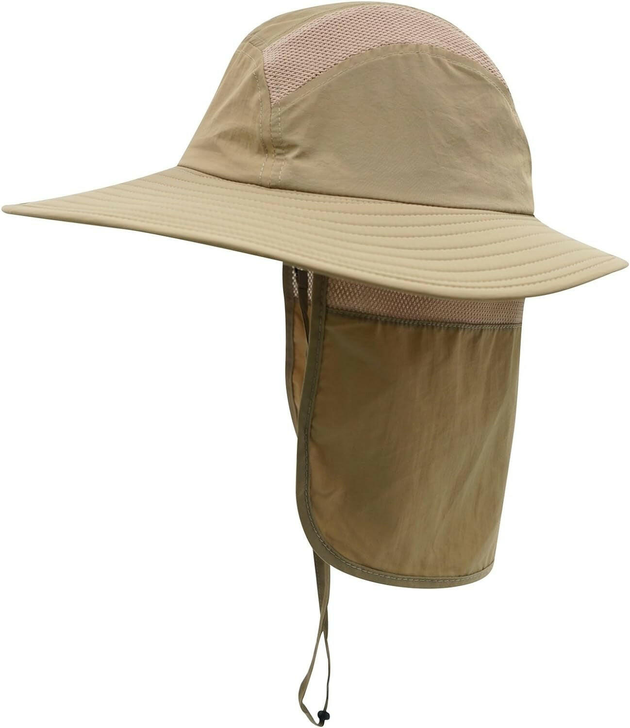 Ultimate UPF 50+ Wide Brim Fishing Hat with Neck Flap - Sun Protection for Men & Women