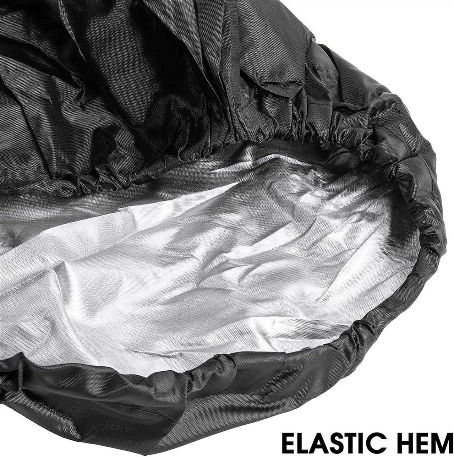 Heavy Duty Waterproof Boat Cover for 17-19FT V-Hull Trailers - 210D Oxford Mooring Cover with 5 Straps (19.7 x 9.8 FT).